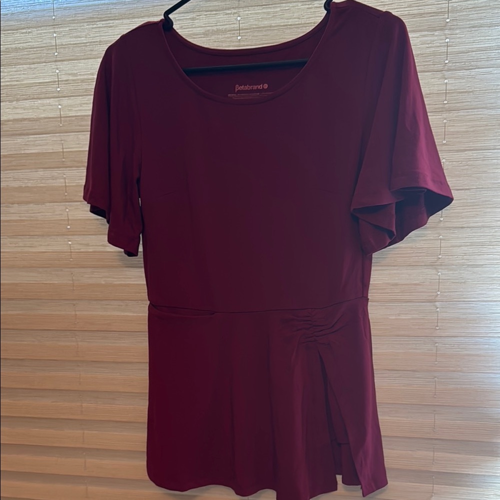 Betabrand “Erin” Top in Bordeaux